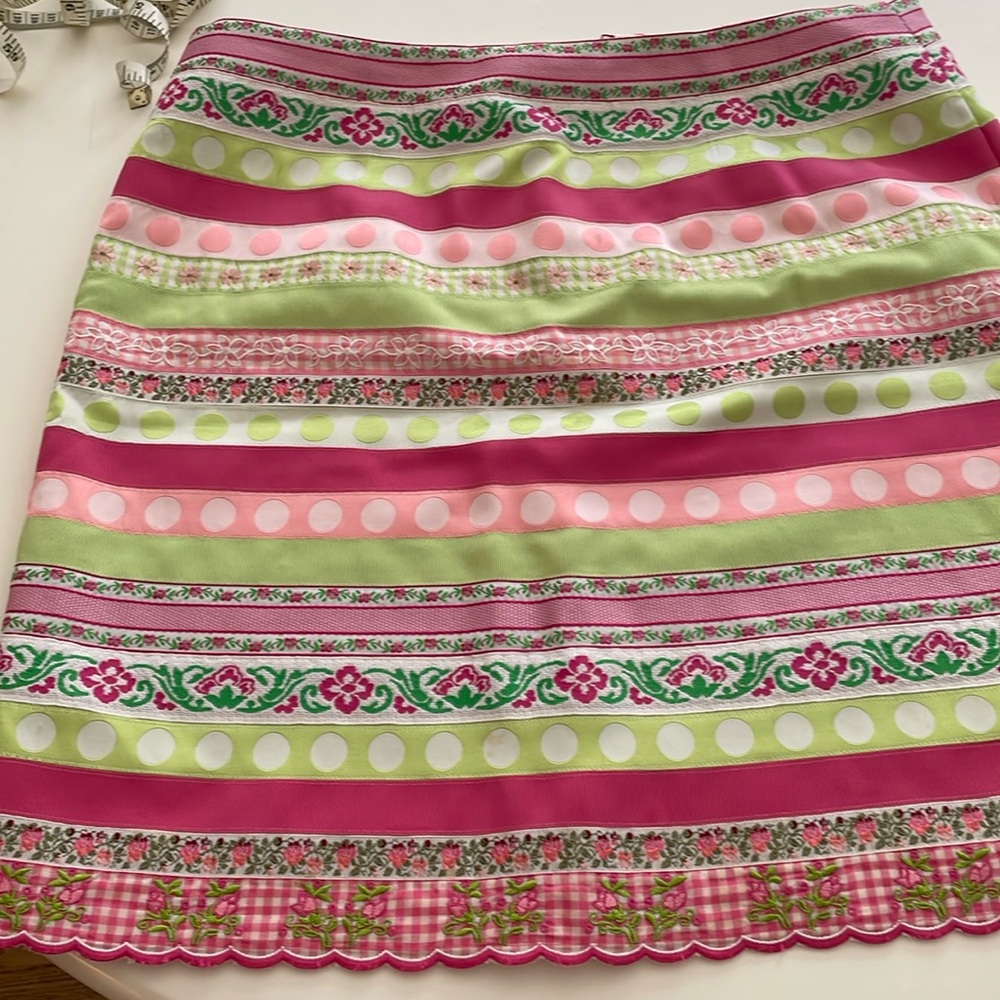 Vintage Lilly Pulitzer ribbon skirt size 10